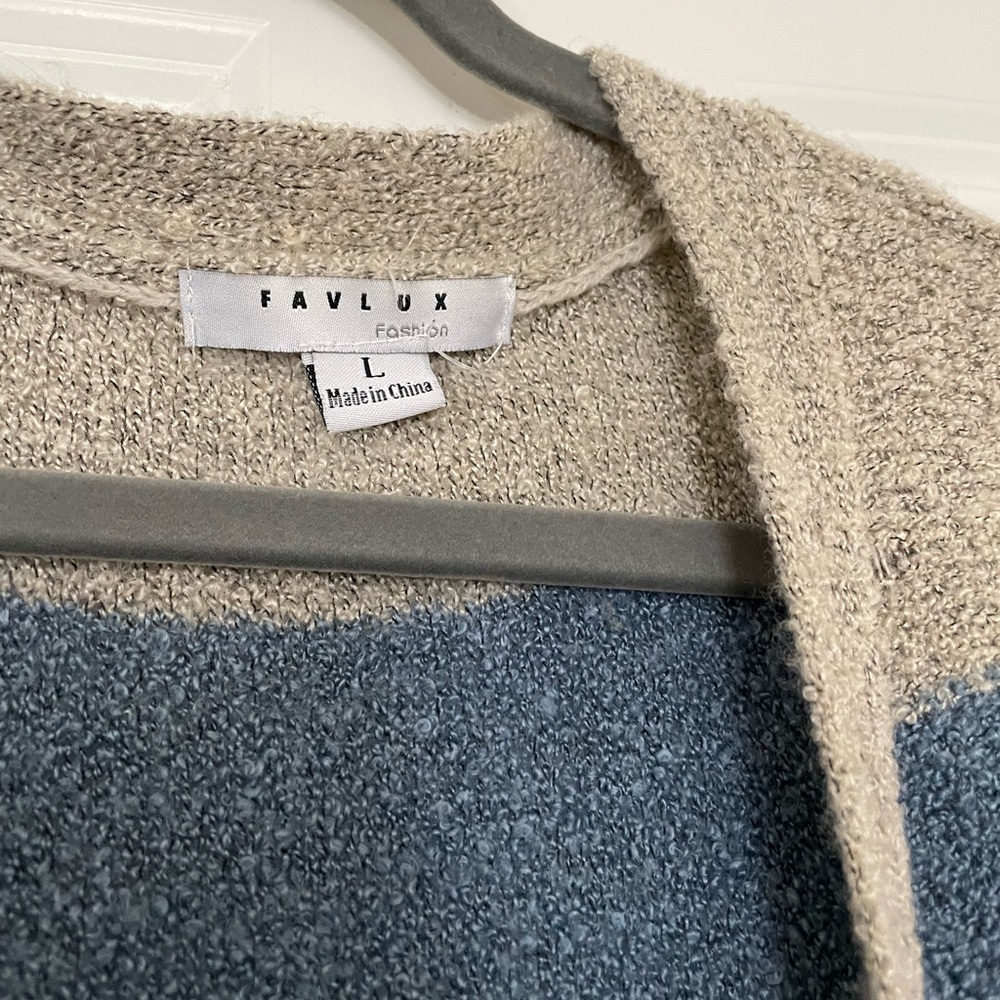 Tri-Colored Cardigan - Picture 2 of 6